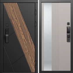Входная дверь Termo-Door Смарт Нова - Зеркало Люмис Капучино