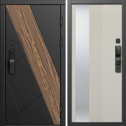 Входная дверь Termo-Door Смарт Нова - Зеркало Люмис Соновая Кость