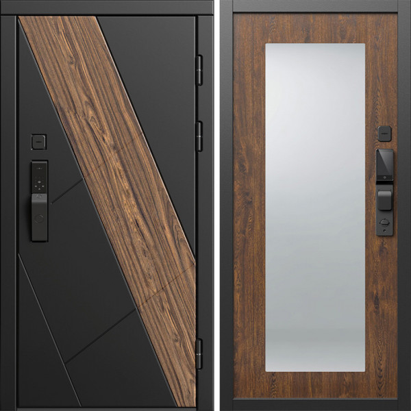 Входная дверь Termo-Door Смарт Нова - Зеркало Триумф дуб