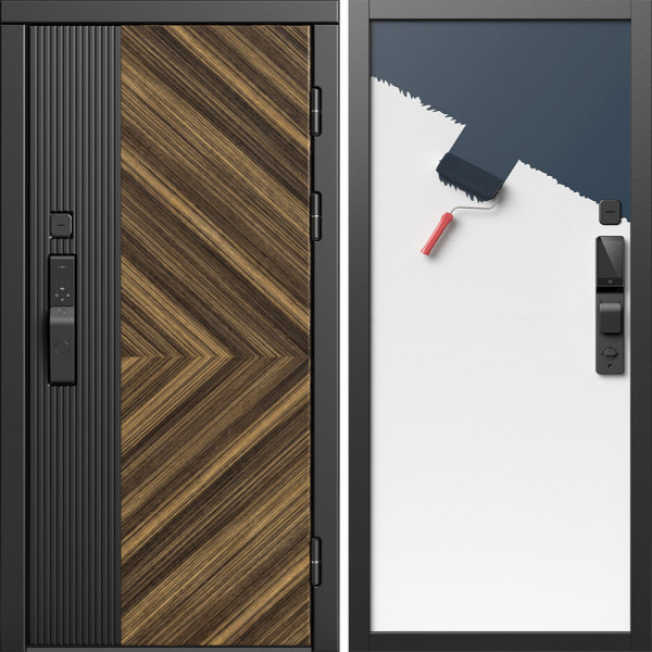 Входная дверь Termo-Door Смарт Олимп - Гладкая Панель Под Покраску (грунт)