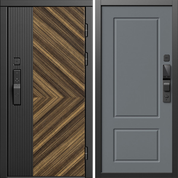 Входная дверь Termo-Door Смарт Олимп - Марсель Grey софт