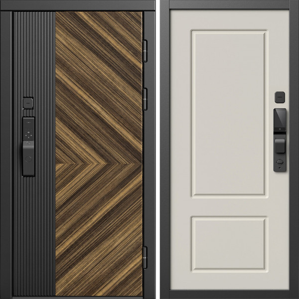 Входная дверь Termo-Door Смарт Олимп - Марсель Слоновая кость