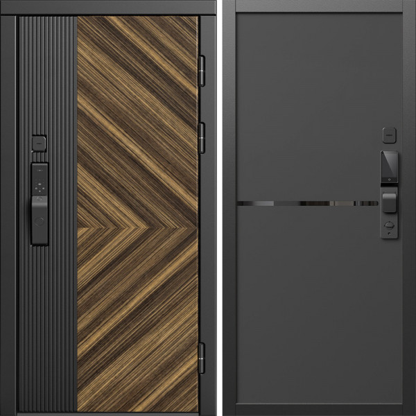 Входная дверь Termo-Door Смарт Олимп - Нео Black