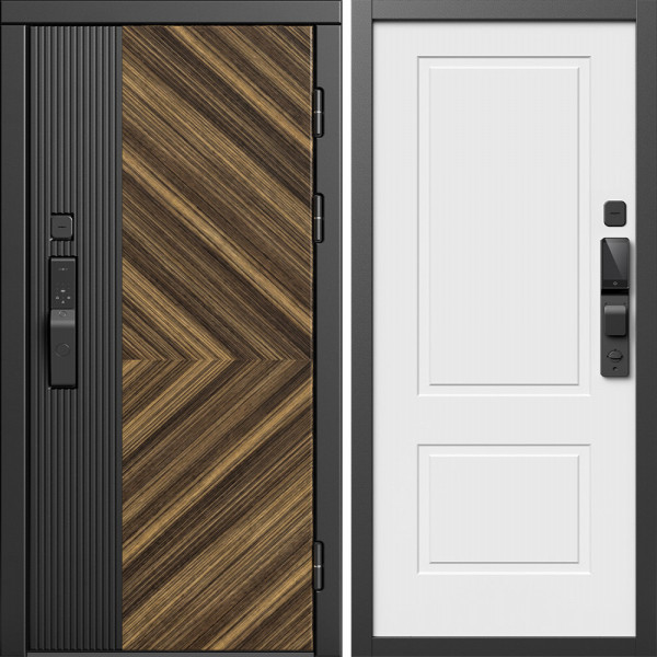 Входная дверь Termo-Door Смарт Олимп - Нео Классика Белый Софт