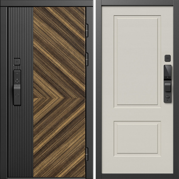 Входная дверь Termo-Door Смарт Олимп - Нео Классика Слоновая Кость