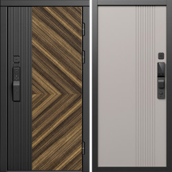 Входная дверь Termo-Door Смарт Олимп - Страйп Капучино