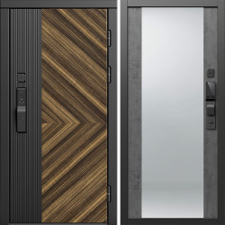 Входная дверь Termo-Door Смарт Олимп - Зеркало бетон темный