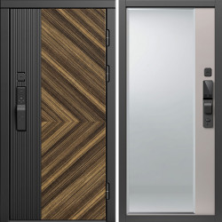 Входная дверь Termo-Door Смарт Олимп - Зеркало Фацет Капучино