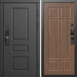 Входная дверь Termo-Door Смарт Орегон Блэк - Без серии Орех премиум