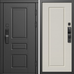 Входная дверь Termo-Door Смарт Орегон Блэк - Гранд Слоновая кость