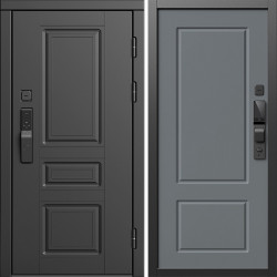 Входная дверь Termo-Door Смарт Орегон Блэк - Марсель Grey софт