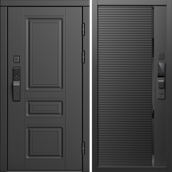 Входная дверь Termo-Door Смарт Орегон Блэк - Порте black