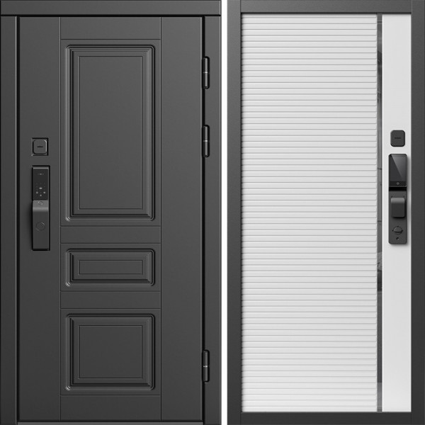 Входная дверь Termo-Door Смарт Орегон Блэк - Порте white