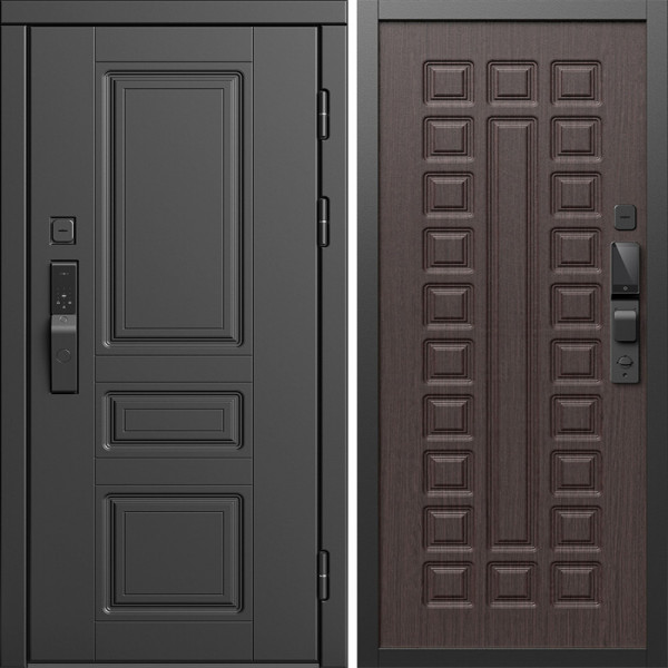 Входная дверь Termo-Door Смарт Орегон Блэк - Престиж венге