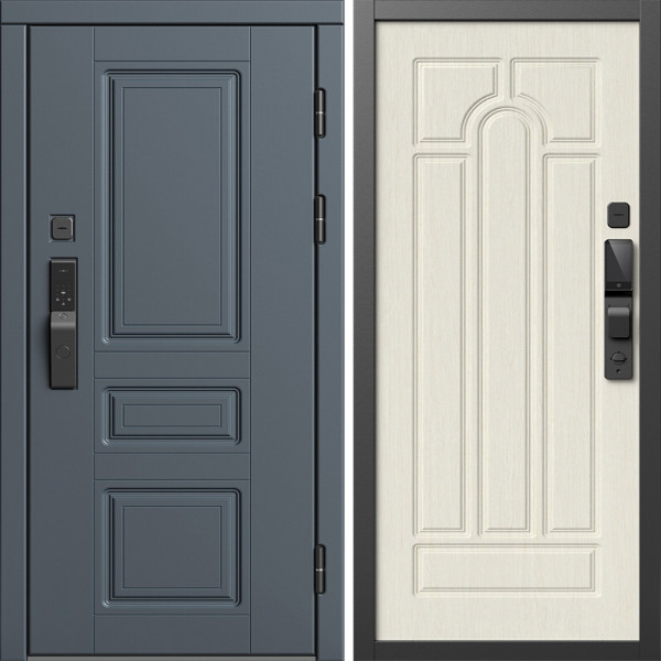 Входная дверь Termo-Door Смарт Орегон Графит - Арка лиственница