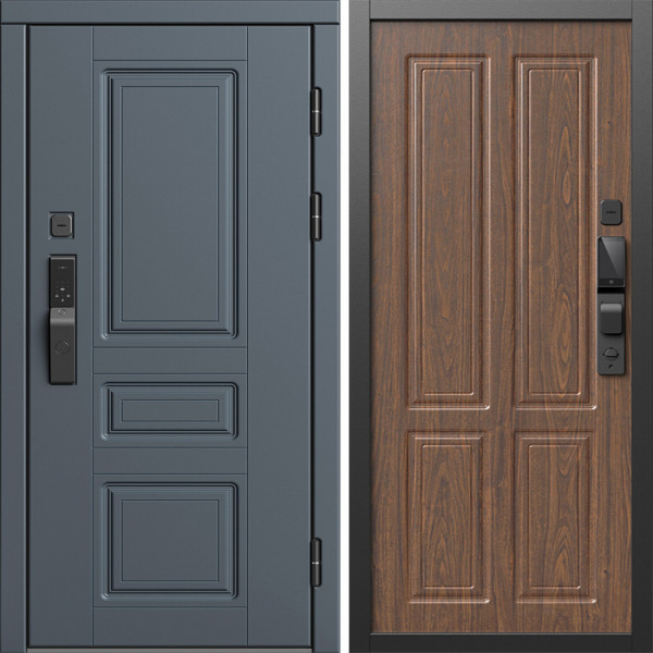 Входная дверь Termo-Door Смарт Орегон Графит - Без серии Орех стандарт