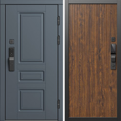 Входная дверь Termo-Door Смарт Орегон Графит - Флэт Дуб