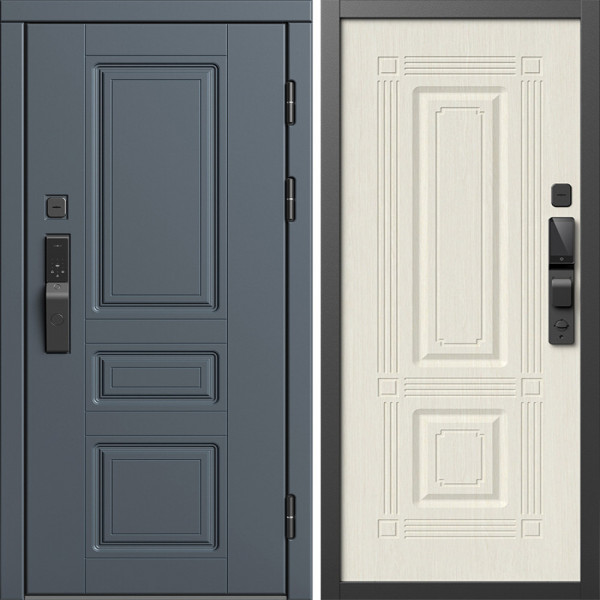 Входная дверь Termo-Door Смарт Орегон Графит - Мадрид Лиственница
