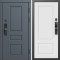 Входная дверь Termo-Door Смарт Орегон Графит - Марсель Белый софт