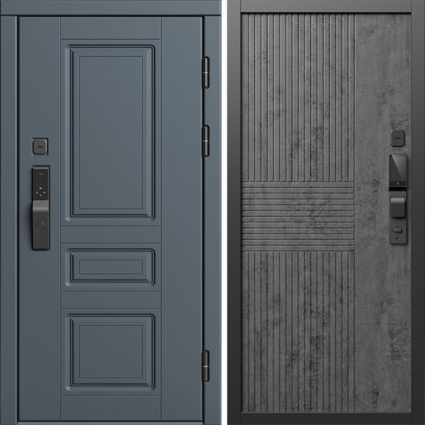 Входная дверь Termo-Door Смарт Орегон Графит - Мастино Бетон темный