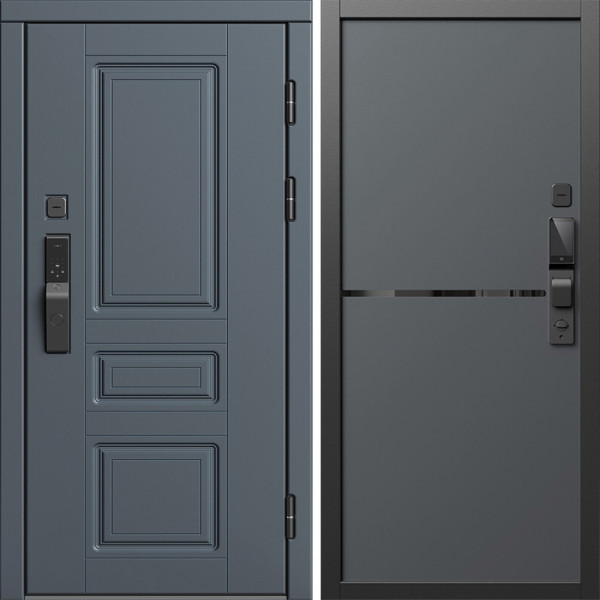 Входная дверь Termo-Door Смарт Орегон Графит - Нео Графит
