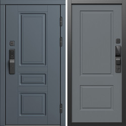 Входная дверь Termo-Door Смарт Орегон Графит - Нео Классика Грей Софт