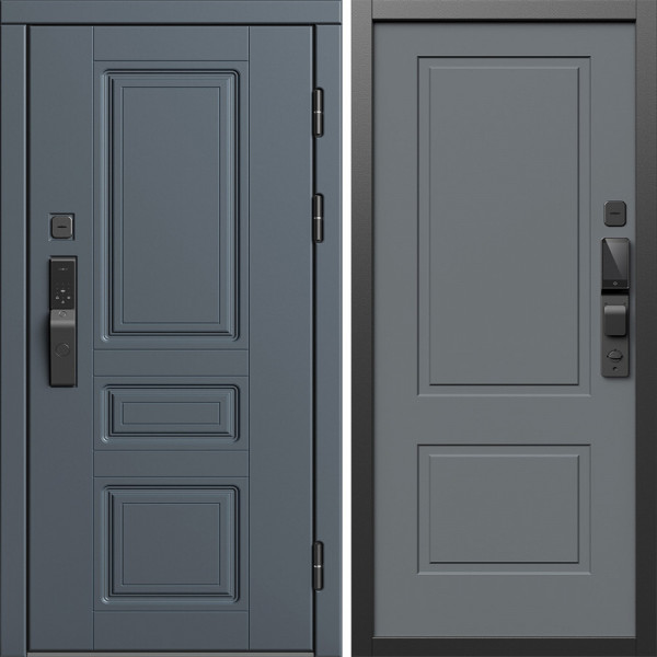 Входная дверь Termo-Door Смарт Орегон Графит - Нео Классика Грей Софт