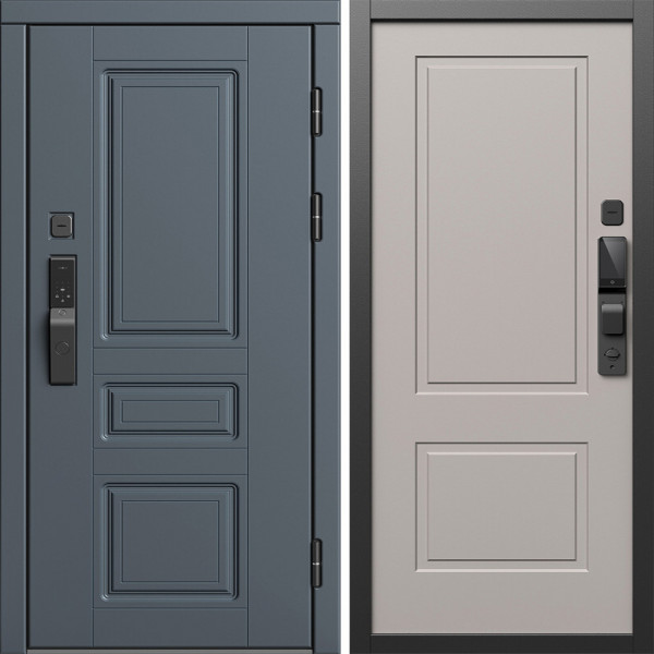 Входная дверь Termo-Door Смарт Орегон Графит - Нео Классика Капучино