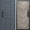 Входная дверь Termo-Door Смарт Орегон Графит - Плаза Елочка Серая