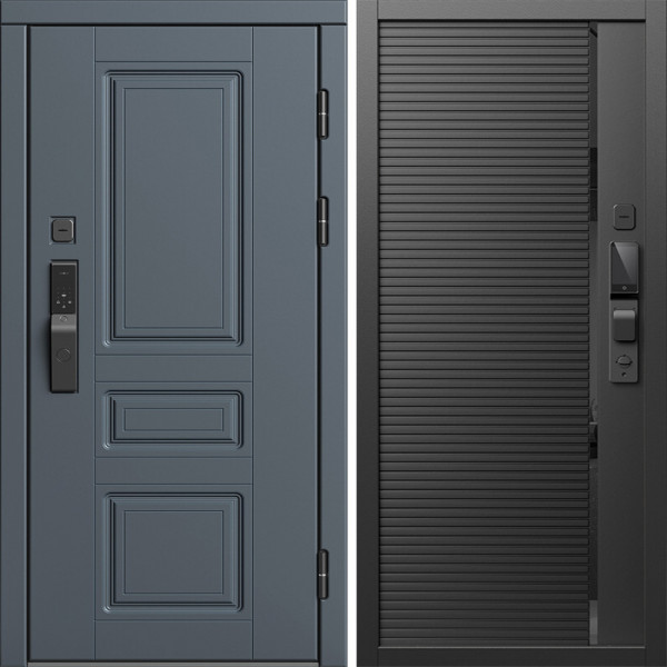 Входная дверь Termo-Door Смарт Орегон Графит - Порте black