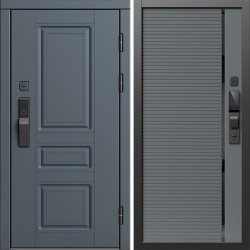 Входная дверь Termo-Door Смарт Орегон Графит - Порте Grey софт