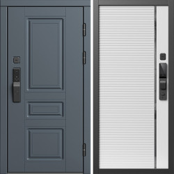 Входная дверь Termo-Door Смарт Орегон Графит - Порте white