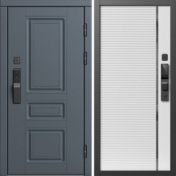 Входная дверь Termo-Door Смарт Орегон Графит - Порте white
