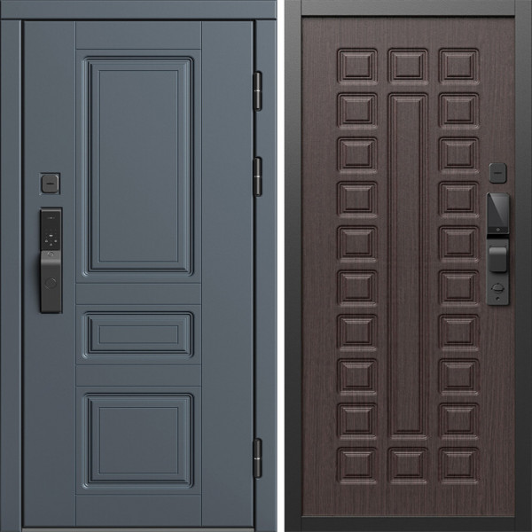 Входная дверь Termo-Door Смарт Орегон Графит - Престиж венге