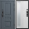 Входная дверь Termo-Door Смарт Орегон Графит - Зеркало Люмис Белый Софт