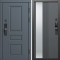 Входная дверь Termo-Door Смарт Орегон Графит - Зеркало Люмис Грей Софт
