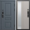 Входная дверь Termo-Door Смарт Орегон Графит - Зеркало Люмис Капучино
