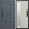 Входная дверь Termo-Door Смарт Орегон Графит - Зеркало Люмис Соновая Кость