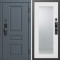 Входная дверь Termo-Door Смарт Орегон Графит - Зеркало Триумф Белый софт