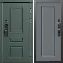 Входная дверь Termo-Door Смарт Орегон Грин - Гранд Grey софт