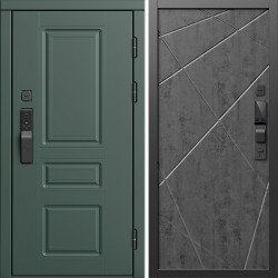 Входная дверь Termo-Door Смарт Орегон Грин - Лучи бетон темный