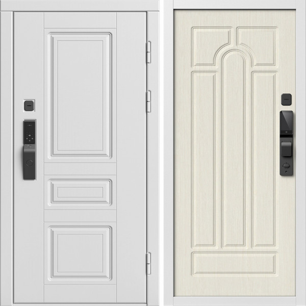 Входная дверь Termo-Door Смарт Орегон Вайт - Арка лиственница