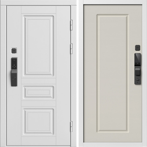 Входная дверь Termo-Door Смарт Орегон Вайт - Гранд Слоновая кость