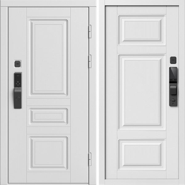 Входная дверь Termo-Door Смарт Орегон Вайт - Лион Белый софт