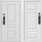 Входная дверь Termo-Door Смарт Орегон Вайт - Лион Белый софт