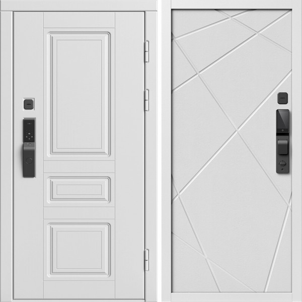 Входная дверь Termo-Door Смарт Орегон Вайт - Лучи белый