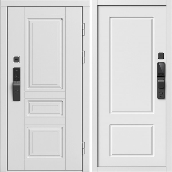 Входная дверь Termo-Door Смарт Орегон Вайт - Марсель Белый софт