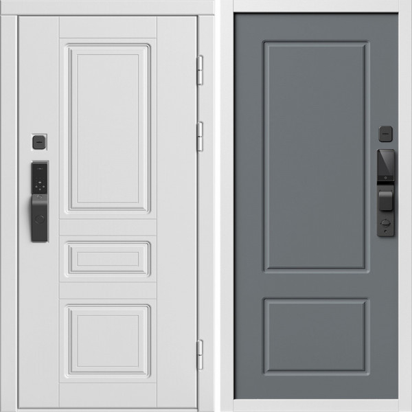 Входная дверь Termo-Door Смарт Орегон Вайт - Марсель Grey софт