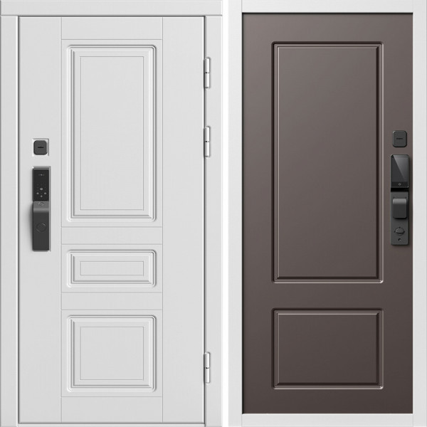 Входная дверь Termo-Door Смарт Орегон Вайт - Марсель Шоколад