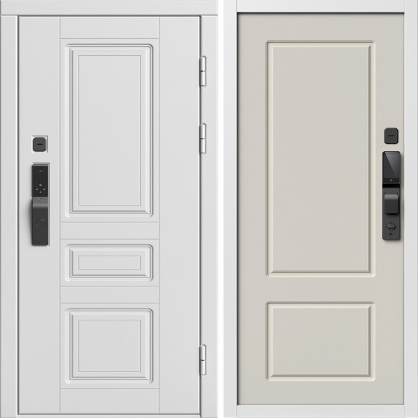 Входная дверь Termo-Door Смарт Орегон Вайт - Марсель Слоновая кость